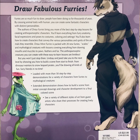 Draw more furries art tutorial book - Picture 4 of 4